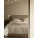Tête de lit déhoussable en bouclé marron de différentes dimensions