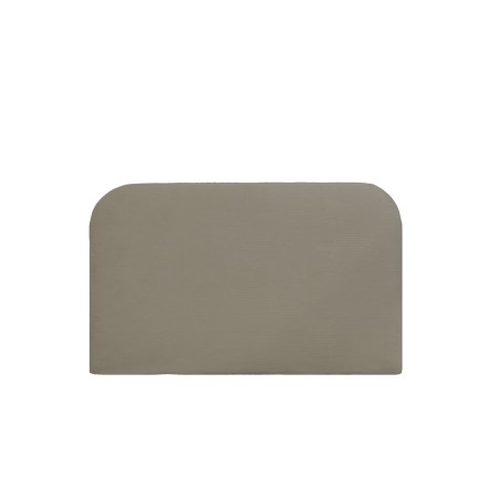Tête de lit déhoussable en velours côtelé brun taupe de différentes dimensions