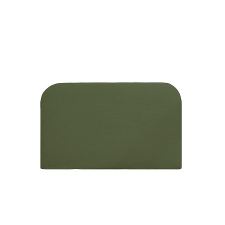 Tête de lit déhoussable en velours côtelé vert de différentes dimensions