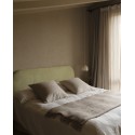 Tête de lit déhoussable en velours côtelé vert citron de différentes dimensions