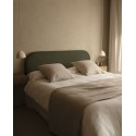 Housse pour tête de lit en bouclé vert de différentes dimensions