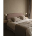Housse pour tête de lit en bouclé rose de différentes dimensions