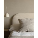 Housse pour tête de lit en velours côtelé beige de différentes dimensions