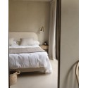 Housse pour tête de lit en velours côtelé beige de différentes dimensions