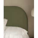 Housse pour tête de lit en velours côtelé vert de différentes dimensions