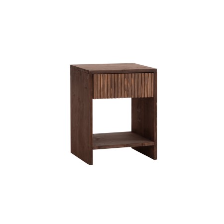 Table de chevet en bois massif avec un tiroir en ton noce de plusieurs tailles
