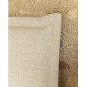 Tête de lit déhoussable en lin blanc de différentes dimensions