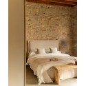 Tête de lit déhoussable en lin beige de différentes dimensions
