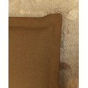 Tête de lit déhoussable en lin terre cuite de différentes dimensions