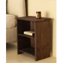 Table de chevet en bois massif en ton noce de 50x42cm
