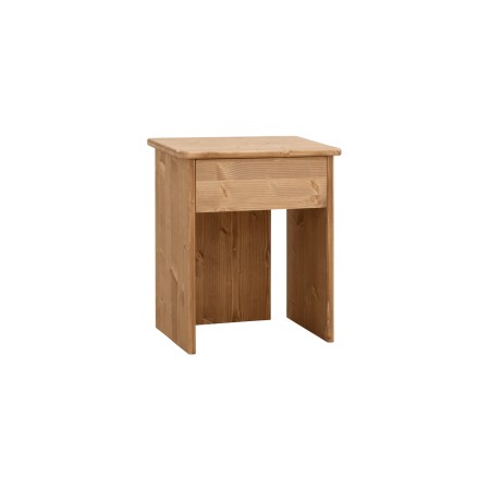 Table de chevet en bois massif en ton chêne moyen de 50x42cm