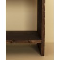 Table de chevet en bois massif avec un tiroir en ton noyer de plusieurs tailles