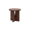 Table de chevet en bois massif en ton noce de 40x40cm