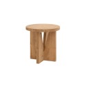 Table de chevet en bois massif en ton chêne moyen de 40x40cm
