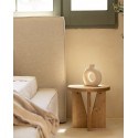 Table de chevet en bois massif en ton chêne moyen de 40x40cm
