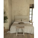 Tête de lit tapissée en beige de plusieurs tailles