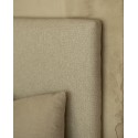 Tête de lit tapissée en beige de plusieurs tailles