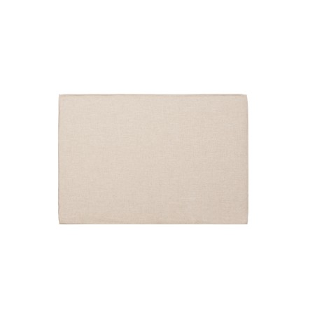 Tête de lit tapissée déhoussable en lin beige en plusieurs tailles