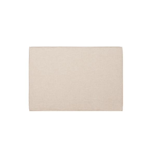 Tête de lit tapissée déhoussable en lin beige en plusieurs tailles