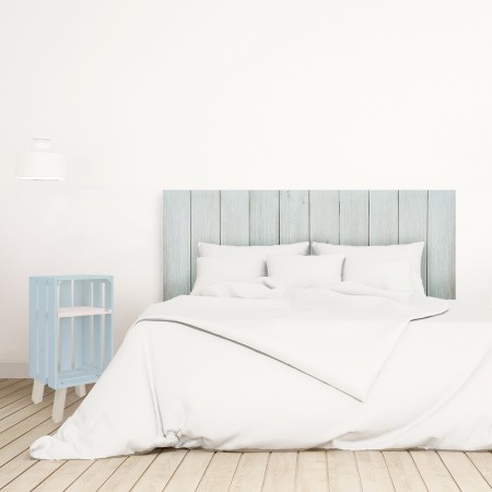 Pack vintage bleu vert avec deux tables de chevet bleu-vert